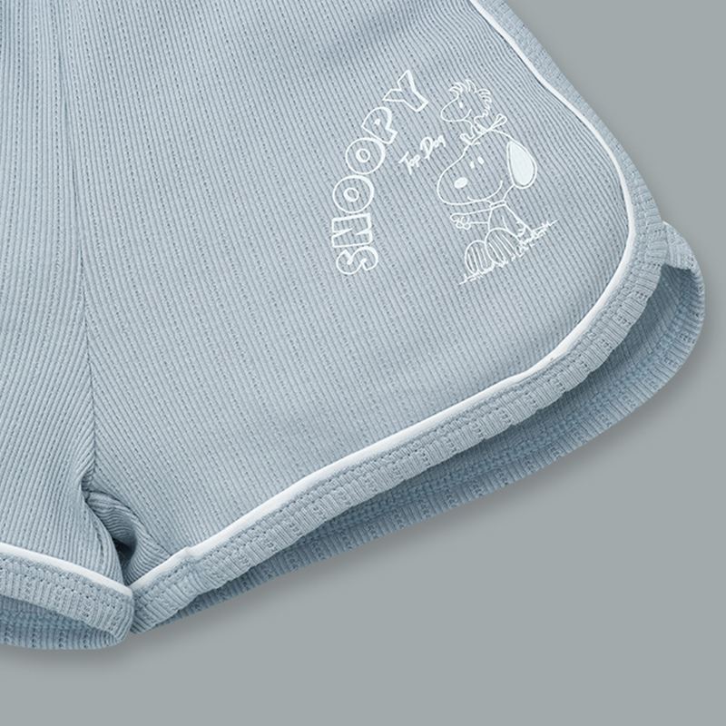 Bộ sát nách bé trai Pony Kids in Snoopy màu xanh ghi 8