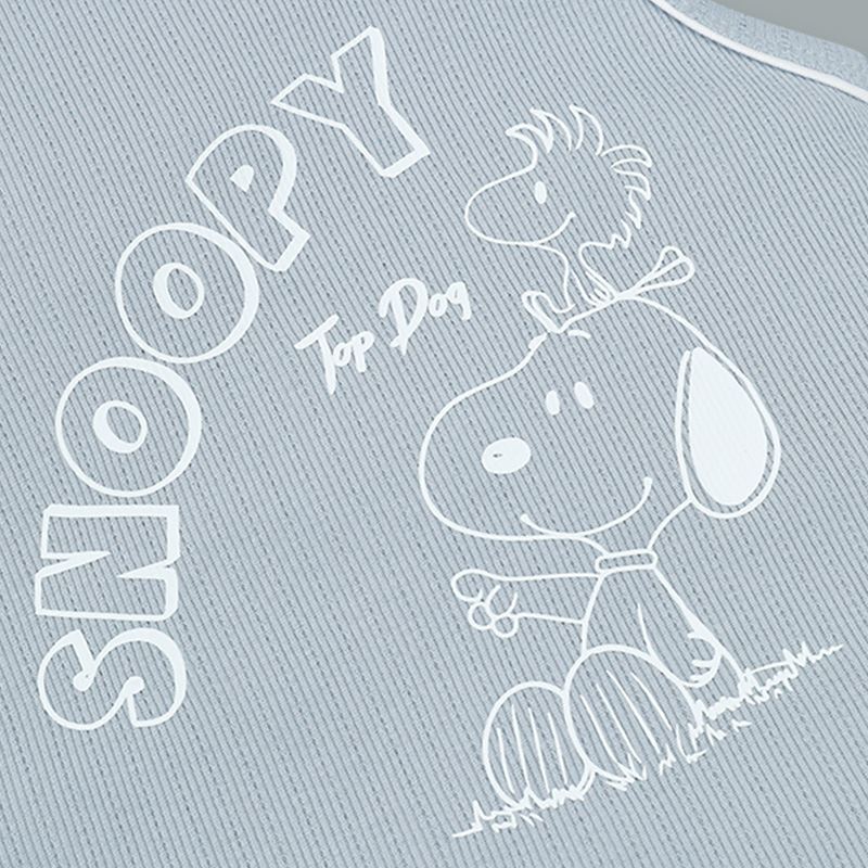 Bộ sát nách bé trai Pony Kids in Snoopy màu xanh ghi 9