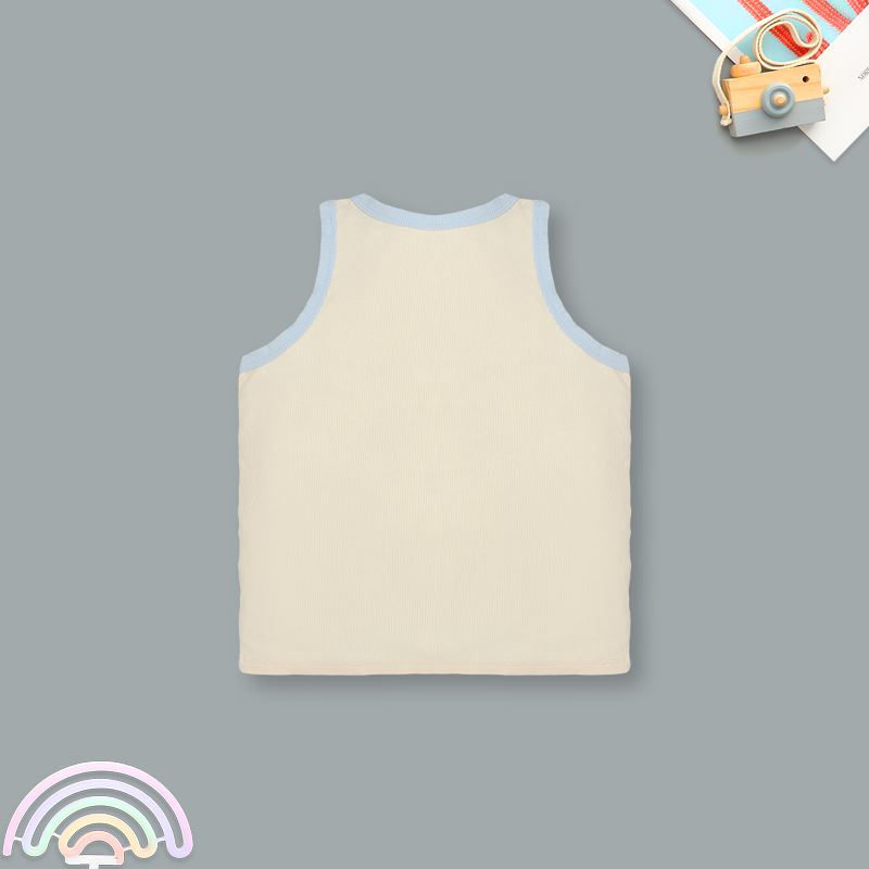 Bộ sát nách bé trai Lullaby NH396N màu be 4