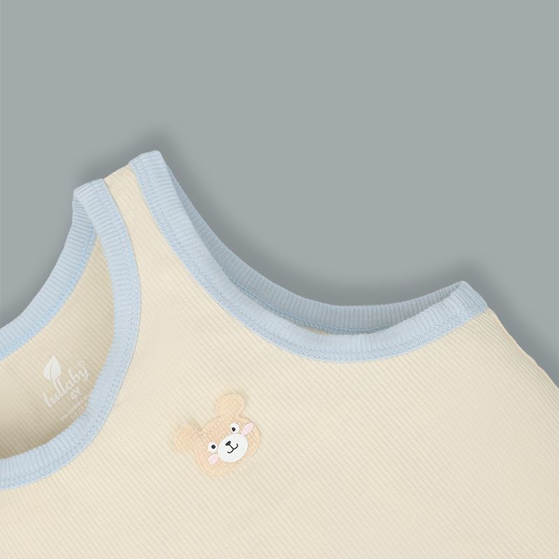 Bộ sát nách bé trai Lullaby NH396N màu be 6