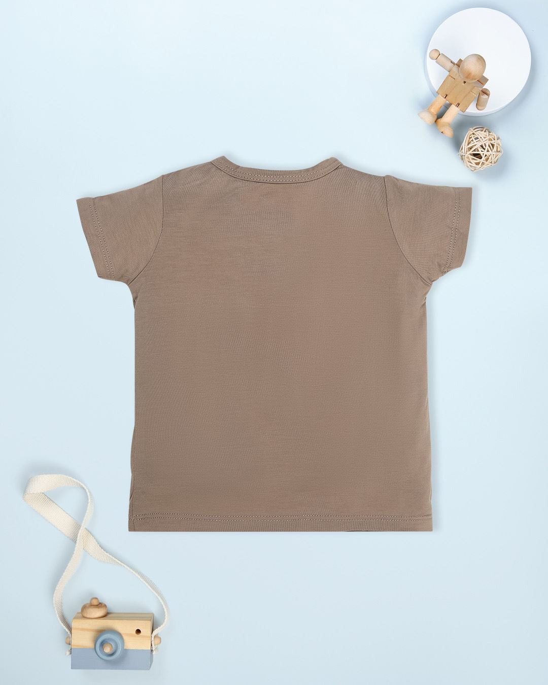 Bộ tay ngắn bé trai Lullaby NH982R màu nâu 3