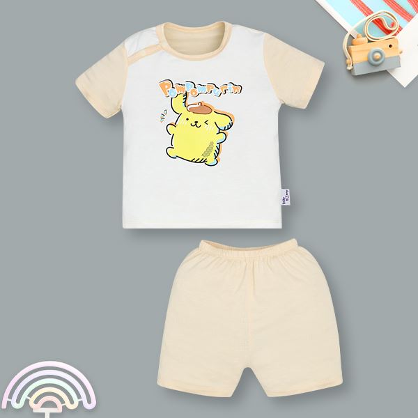 Bộ bé trai BabyMommy visco be - trắng