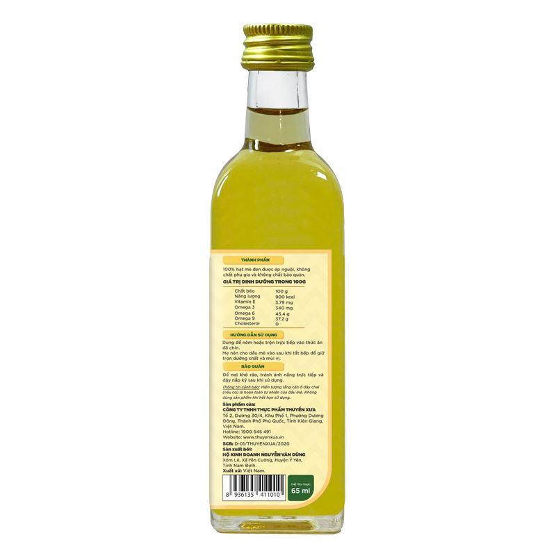 Dầu Sacha inchi Thuyền Xưa ăn dặm cho bé chai 65 ml (từ 6 tháng) 11