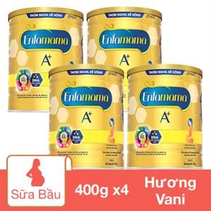 Combo 4 Hộp Sữa Bầu Enfamama A+ 360° Brain Plus Hương Vani 400G