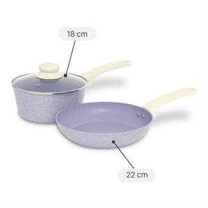 Bộ chảo quánh nhôm chống dính Green Cook GCS247-T2