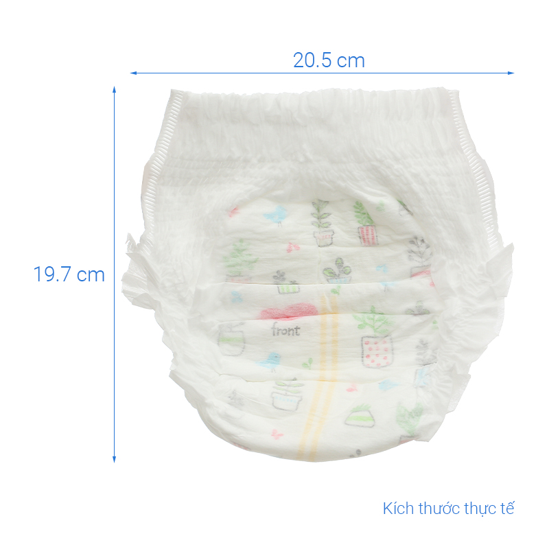 Combo 3 tã quần Huggies Platinum nature made siêu cao cấp size L 44 miếng/bịch (9 - 14 kg) 9