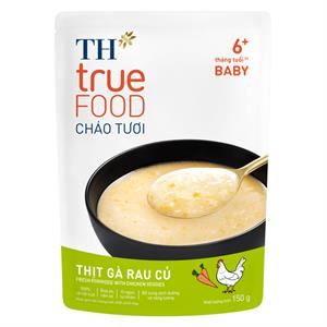 Cháo Tươi Th True Food Vị Thịt Gà, Rau Củ Gói 150G (Từ 6 Tháng)