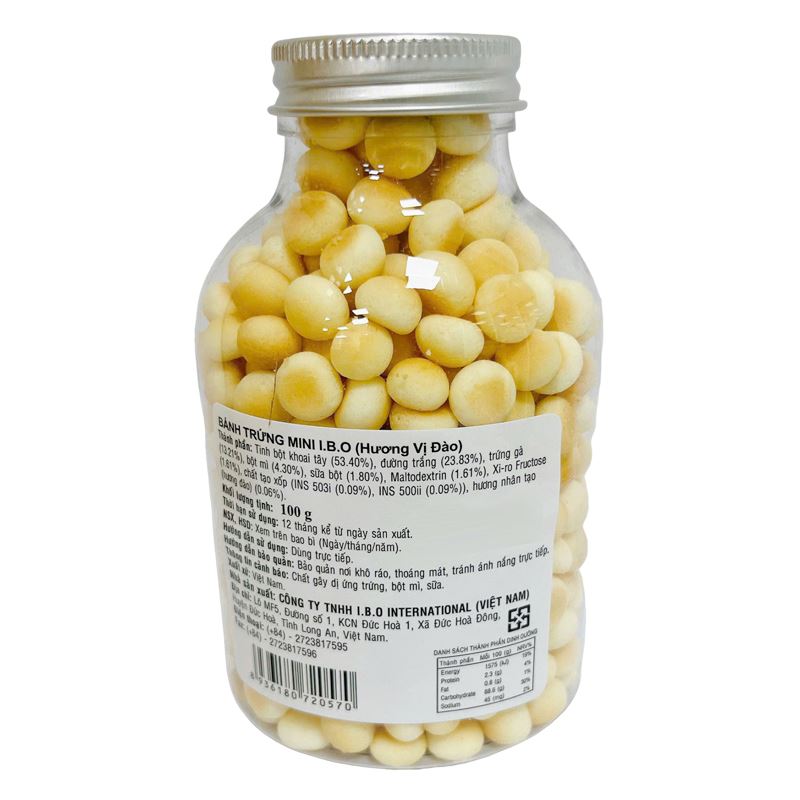 Bánh quy I.B.O vị đào hũ 100g (từ 6 tháng) 2