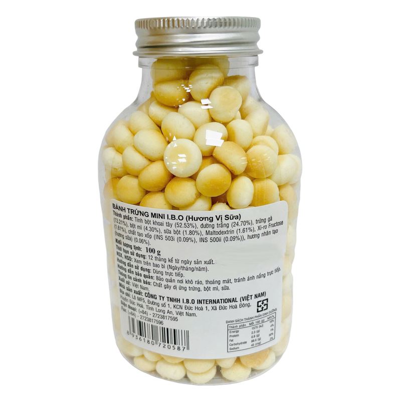 Bánh quy I.B.O vị đào hũ 100g (từ 6 tháng) 6