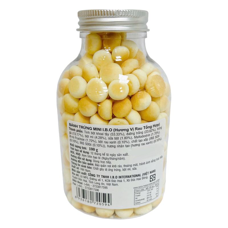 Bánh quy I.B.O vị đào hũ 100g (từ 6 tháng) 10