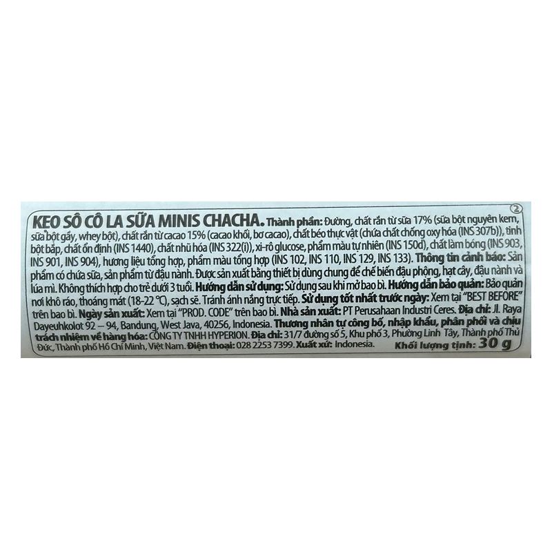 Kẹo socola ChaCha Minis ống 30g (từ 3 tuổi) - Màu ngẫu nhiên 4