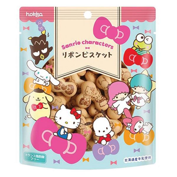 Bánh quy Hokka Sanrio hình nơ vị sữa 42g thơm ngon - AVAKids.com