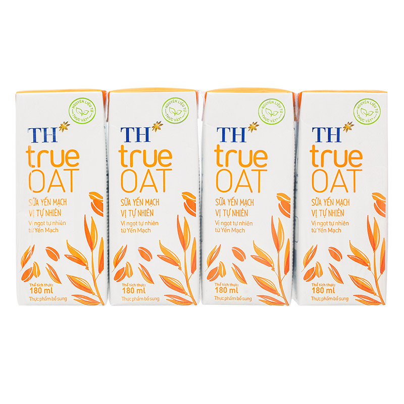 Lốc 4 hộp sữa yến mạch TH true Oat 180 ml (từ 2 tuổi) 3