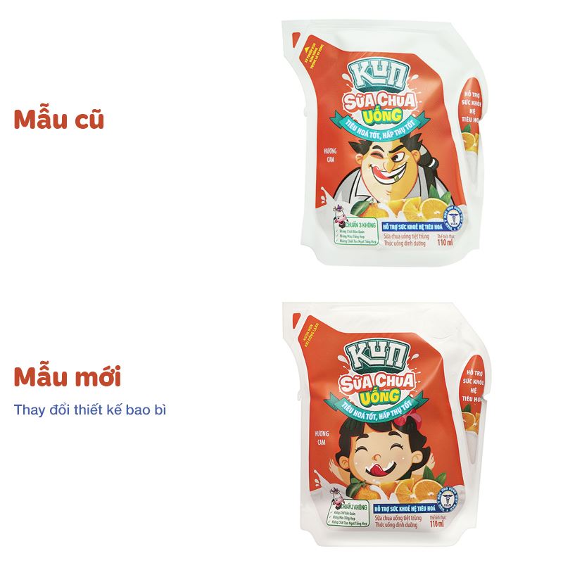 Sữa chua uống tiệt trùng LiF Kun vị cam 110 ml (từ 2 tuổi) 2