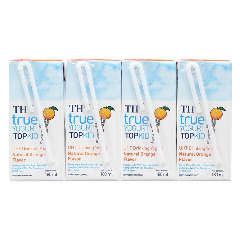 Thùng 48 hộp sữa chua uống tiệt trùng TH true YOGURT TOPKID vị cam 180 ml (từ 2 tuổi) - Giao bao bì ngẫu nhiên 17