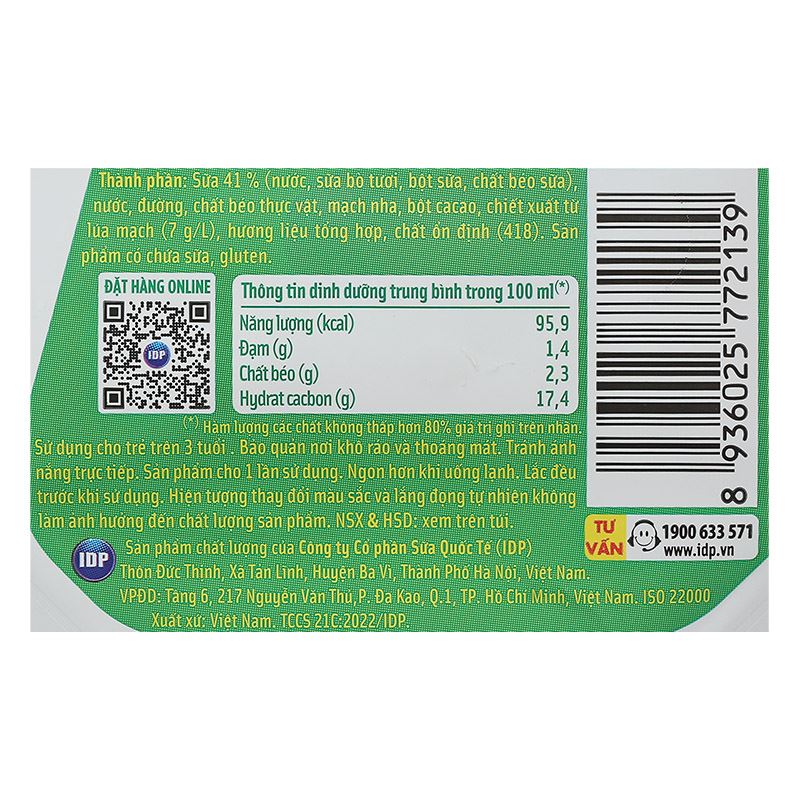 Thùng 24 túi thức uống lúa mạch socola LiF Kun 110 ml (từ 3 tuổi) 10