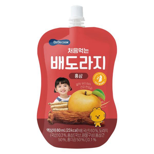 Nước ép BeBecook vị lê, cát cánh và hồng sâm - AVAKids.com