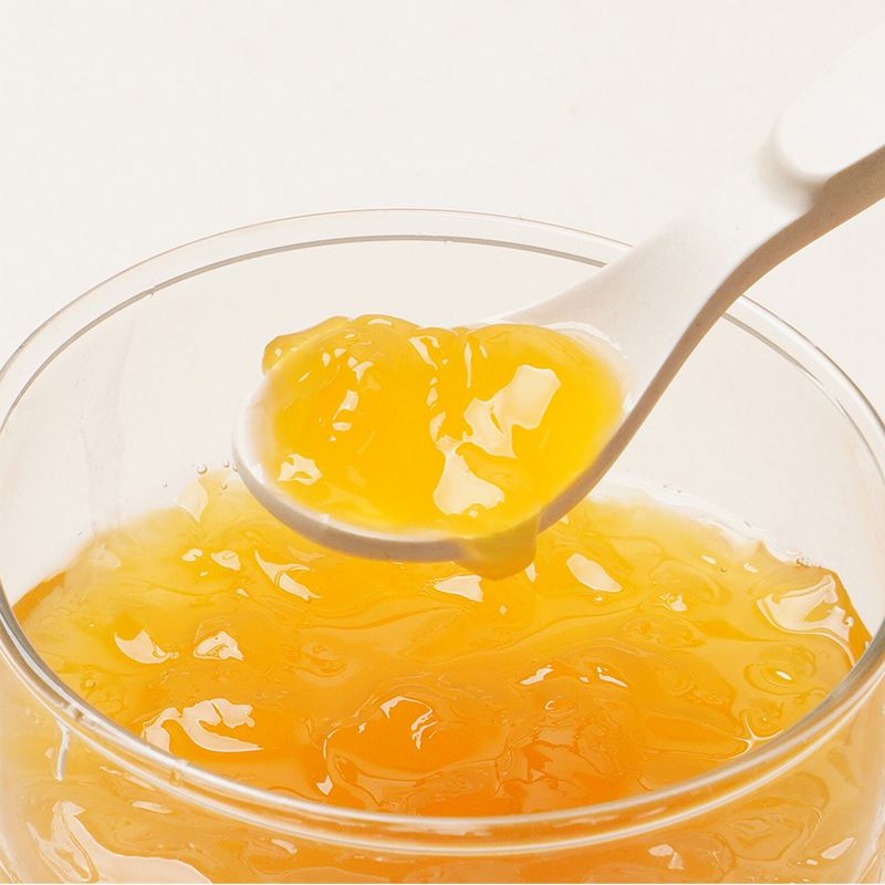 Nước trái cây có thạch Lusol vị lê, quýt và rễ hoa chuông đen 80g (từ 6 tháng)