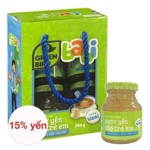 Hộp 4 Hũ Nước Yến Sào Green Bird Babi Vị Vani 72G (Từ 9 Tháng) - Giao Bao Bì Ngẫu Nhiên