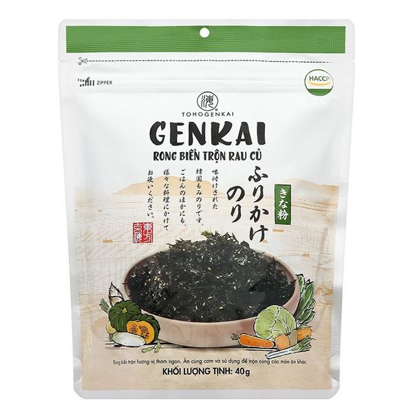 Rong biển giòn trộn rau củ Genkai gói 40g
