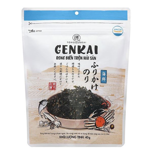 Rong biển giòn trộn hải sản Genkai gói 40g