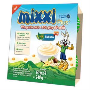 Lốc 4 Hũ Váng Sữa Kidsmix Mixxi Kem Vani 50G (Từ 6 Tháng)