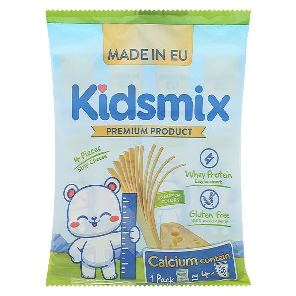 Phô mai Kidsmix gói 4 miếng 84g (từ 6 tháng) giá tốt - AVAKids.com