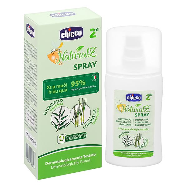 Xịt xua muỗi Chicco 100 ml chiết xuất tinh dầu tự nhiên (từ 2 tháng) giá tốt - AVAKids.com
