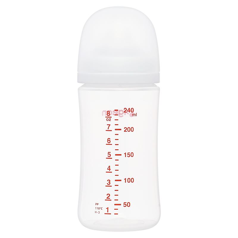 Bình sữa nhựa PP Pigeon Softouch Baby-Friendly World cổ rộng 240 ml (3 - 6 tháng)