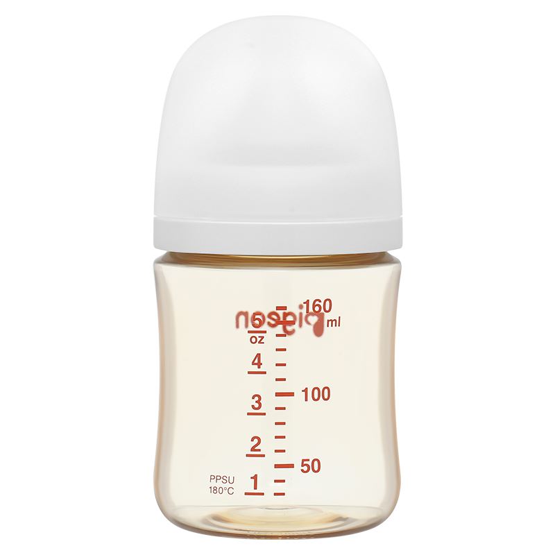 Bình sữa nhựa PPSU Pigeon Softouch Baby-Friendly World cổ rộng 160 ml (0 - 3 tháng)