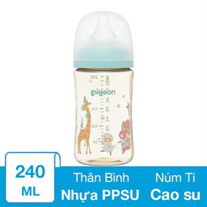 Bình sữa cổ rộng Pigeon Plus WN3