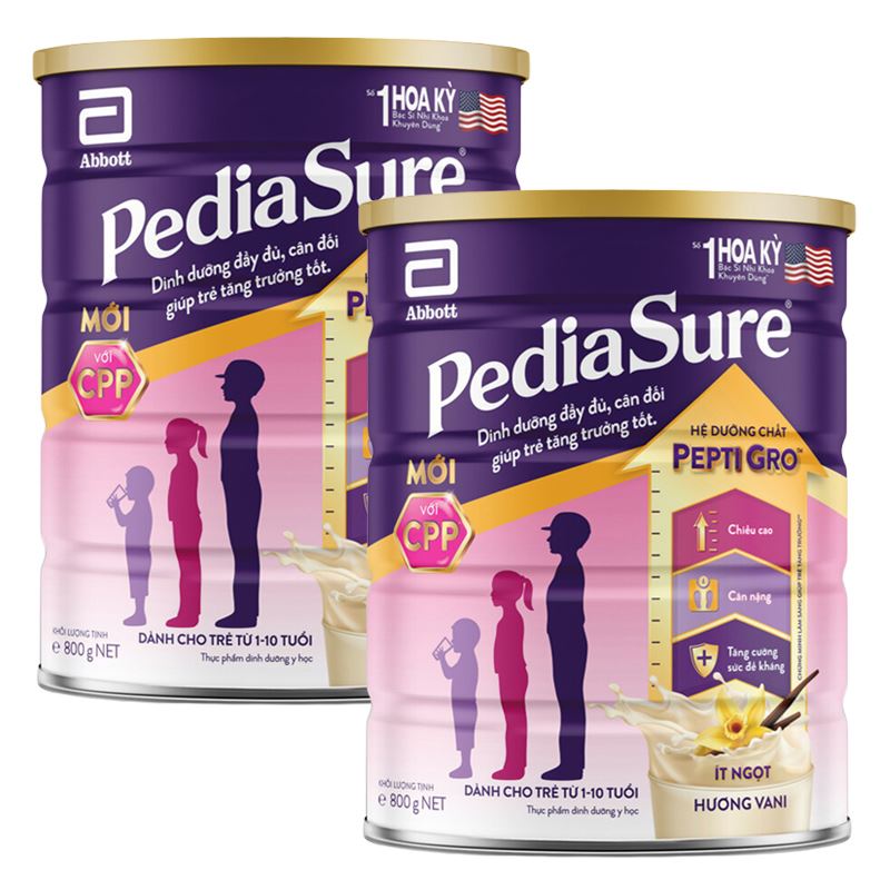 Combo 2 hộp sữa bột Abbott PediaSure BA