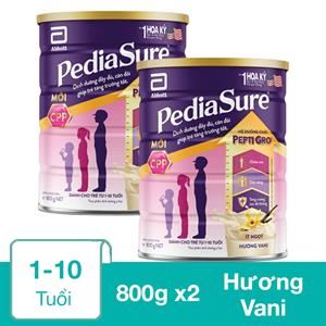 Combo 2 Hộp Sữa Bột Abbott Pediasure Ba Hương Vani 800G (1 - 10 Tuổi)