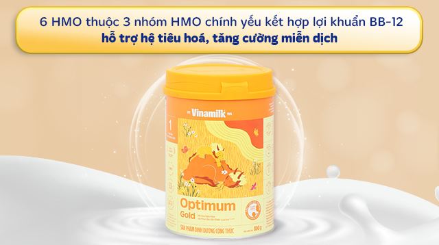 Sữa bột Optimum Gold số 1 800g (0 - 6 tháng) - Công thức sữa với 6 HMO cùng lợi khuẩn BB-12TM hỗ trợ hệ tiêu hóa và hệ miễn dịch khỏe mạnh