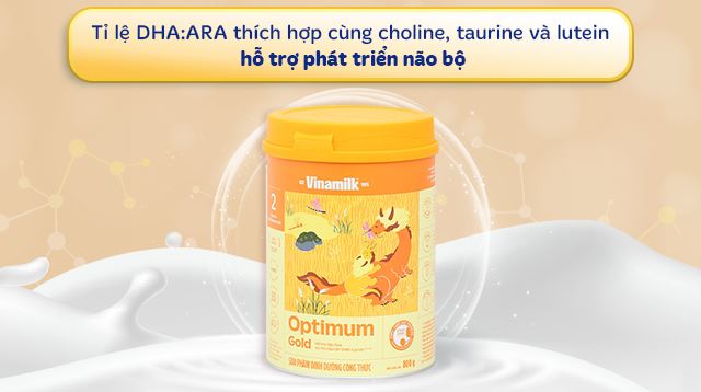 Sữa bột Optimum Gold số 2 hỗ trợ phát triển não bộ