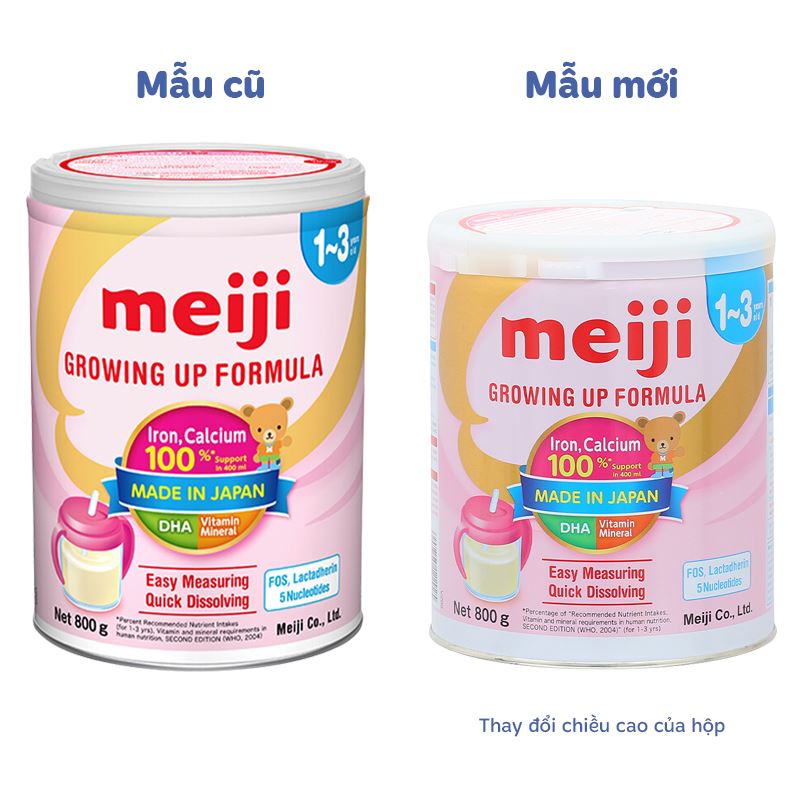 Combo 2 hộp sữa bột Meiji Growing Up Formula 800g (1 - 3 tuổi) 23
