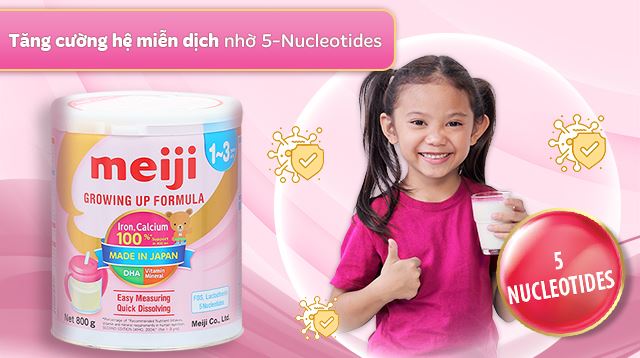 5-Nucleotides tăng cường hệ miễn dịch, bảo vệ sức đề kháng của bé