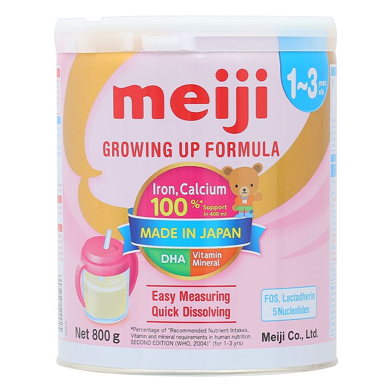 Combo 2 hộp sữa bột Meiji Growing Up Formula 800g (1 - 3 tuổi) 24