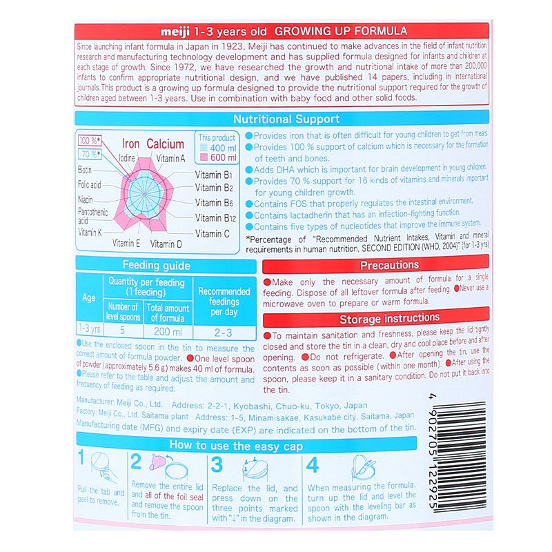 Combo 2 hộp sữa bột Meiji Growing Up Formula 800g (1 - 3 tuổi) 28