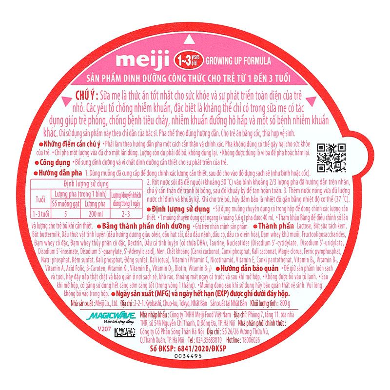 Combo 2 hộp sữa bột Meiji Growing Up Formula 800g (1 - 3 tuổi) 27