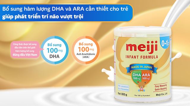 Bổ sung 100 mg DHA và 100 mg ARA