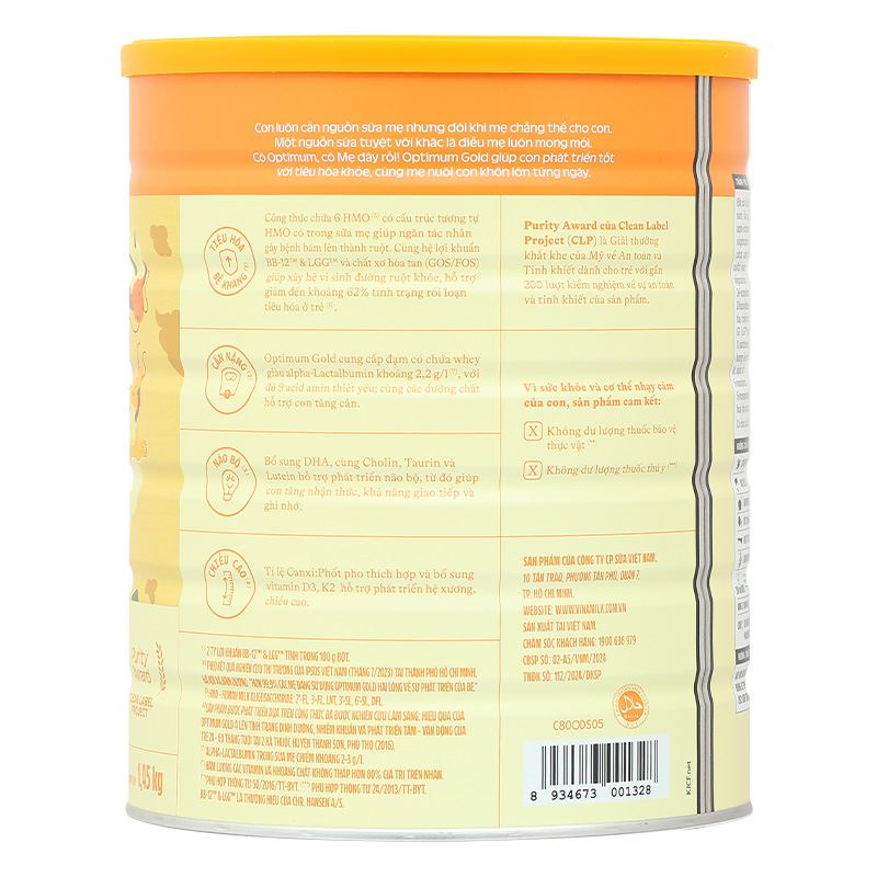 Combo 2 sữa bột Optimum Gold số 4 hương vani 1.45 kg (2 - 6 tuổi) - Giao bao bì ngẫu nhiên 16