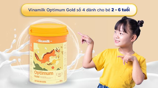 Sữa bột Optimum Gold số 4 phù hợp sử dụng cho bé từ 2-6 tuổi