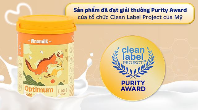 Optimum Gold là sữa bột trẻ em đầu tiên của châu Á đạt giải thưởng Purity Award của Mỹ Optimum Gold là sữa bột trẻ em đầu tiên của châu Á đạt giải thưởng Purity Award của Mỹ