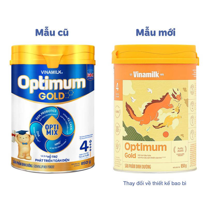 Combo 2 sữa bột Optimum Gold số 4 hương vani 1.45 kg (2 - 6 tuổi) - Giao bao bì ngẫu nhiên 4