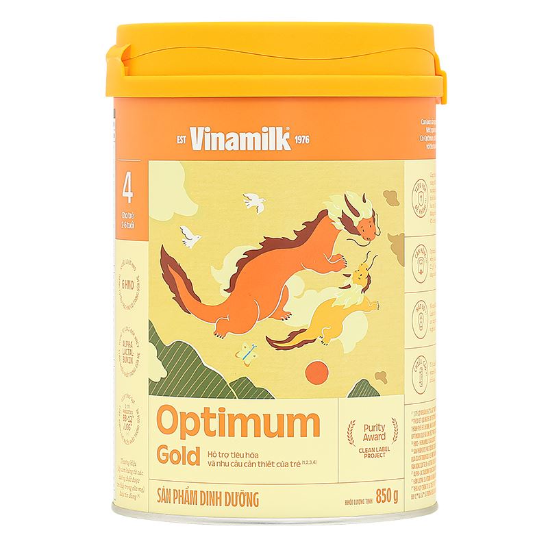 Combo 2 sữa bột Optimum Gold số 4 hương vani 1.45 kg (2 - 6 tuổi) - Giao bao bì ngẫu nhiên 5