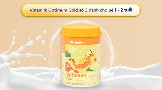 Sữa bột Optimum Gold số 3 850g (1 - 2 tuổi) - Sữa bột có khối lượng 850g sản xuất tại Việt Nam, phù hợp cho bé từ 1 - 2 tuổi