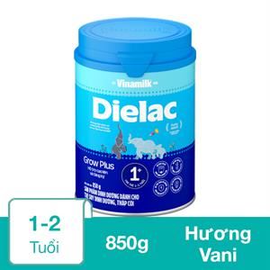 Sữa Bột Dielac Grow Plus 1+ (Sữa Non) Hương Vani 850G (1 - 2 Tuổi) Dành Cho Trẻ Suy Dinh Dưỡng, Thấp Còi - Giao Bao Bì Ngẫu Nhiên