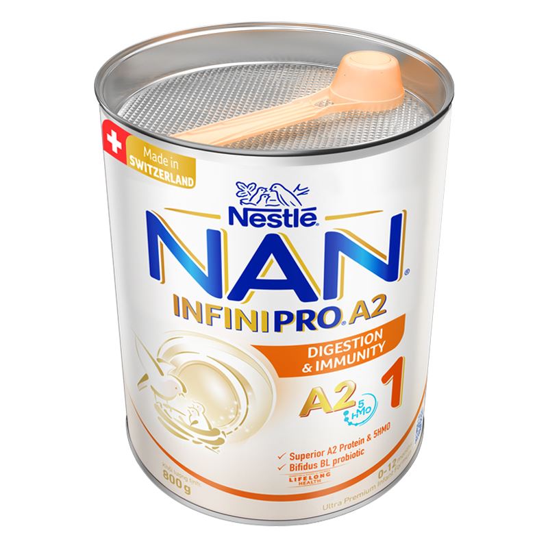 Sữa bột NAN InfiniPro A2 số 1 (đạm quý A2) 800g (0 - 12 tháng) - Giao bao bì ngẫu nhiên 6