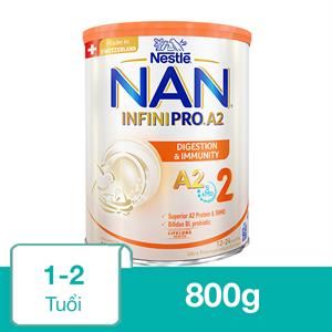 Sữa Bột Nan Infinipro A2 Số 2 (Đạm Quý A2) 800G (1 - 2 Tuổi)